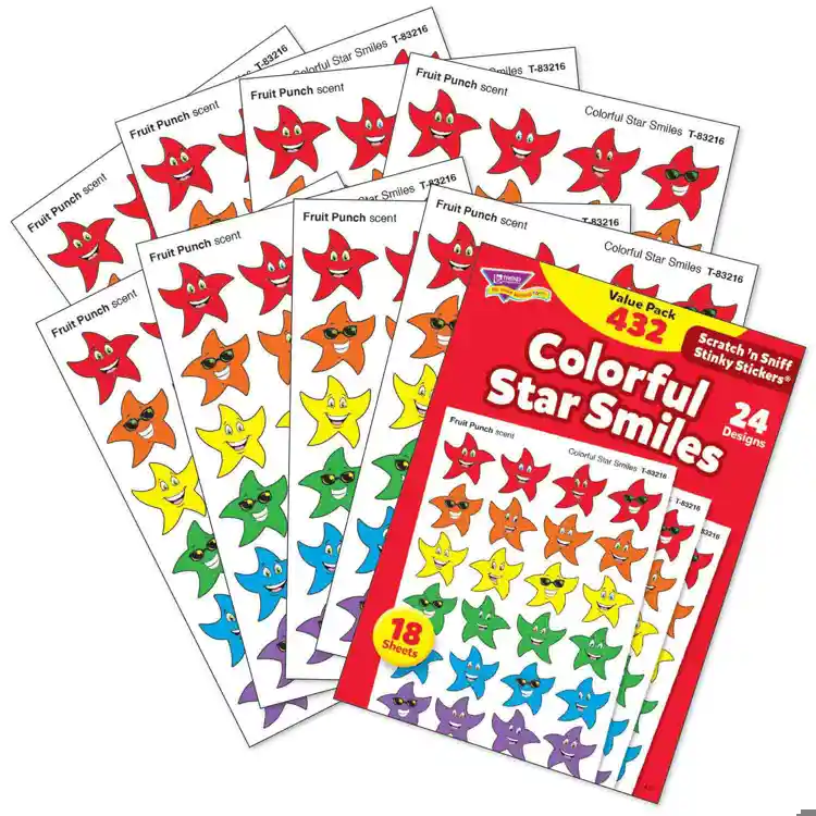 Colorful Star Smiles Stinky Stickers® Variety Pack