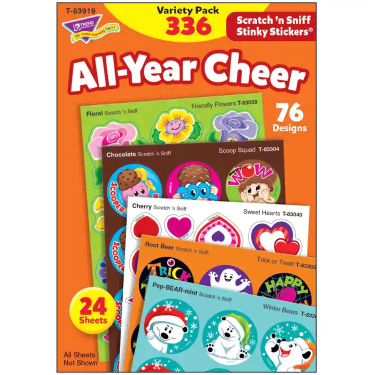 All Year Cheer Stinky Stickers® Variety Pack