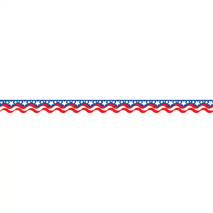 Patriotic Scalloped Border