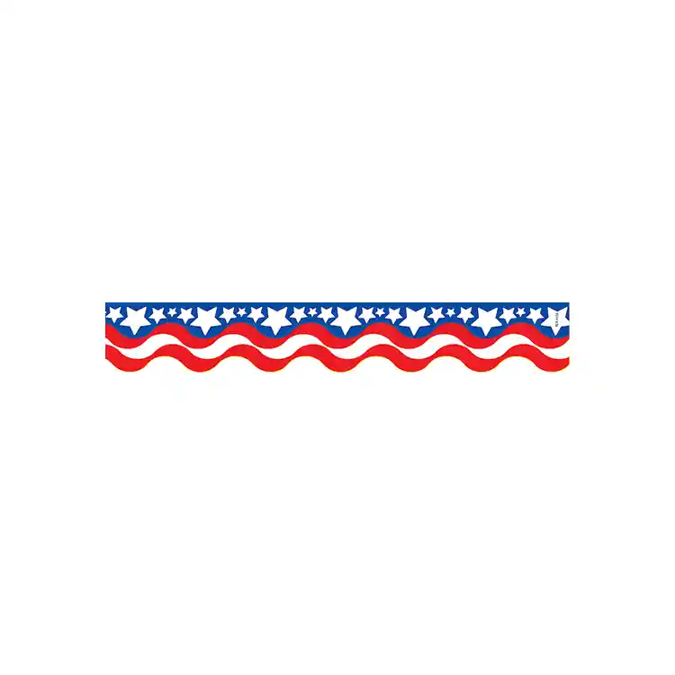 Patriotic Scalloped Border