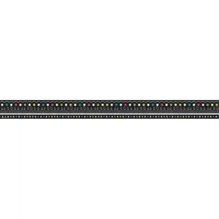 Chalkboard Brights Straight Border