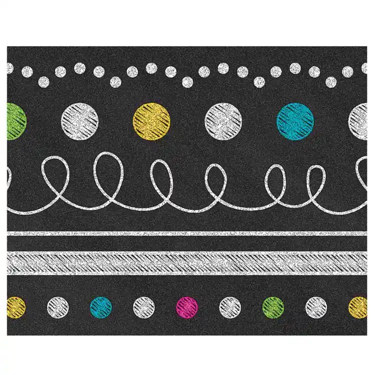 Chalkboard Brights Straight Border