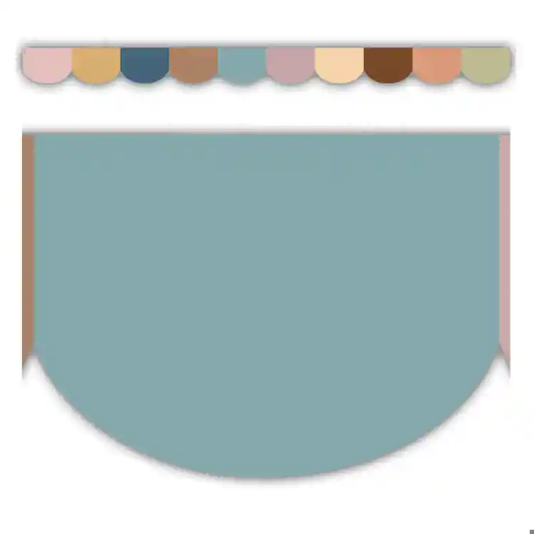 Everyone is Welcome Calming Colors Scalloped Die-Cut Border