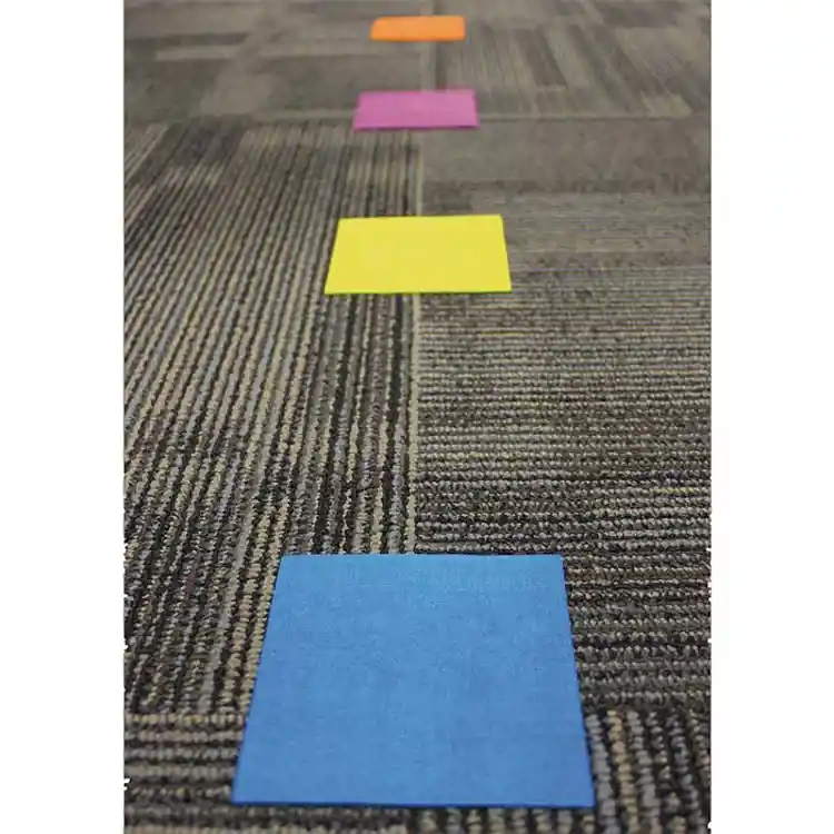 Colorful Squares Spot On Carpet Markers