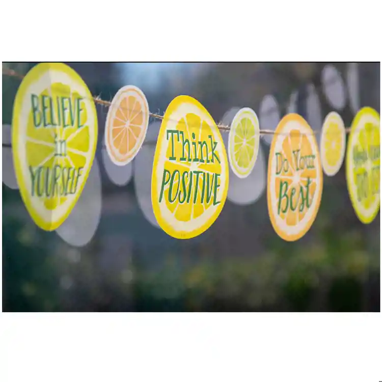 Lemon Zest Positive Sayings Accents