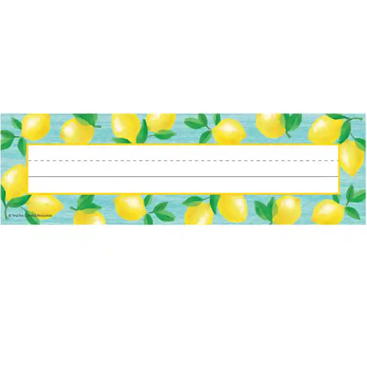 Lemon Zest Name Plates