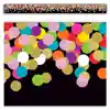 Colorful Confetti on Black Straight Border