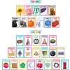 Colorful Photo Shapes & Colors Cards Bulletin Board Set