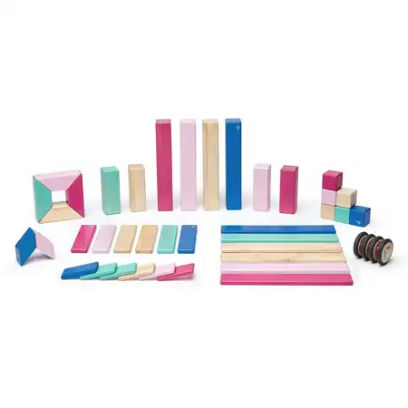 Tegu Magnetic Blocks, 42 Pieces - Blossom