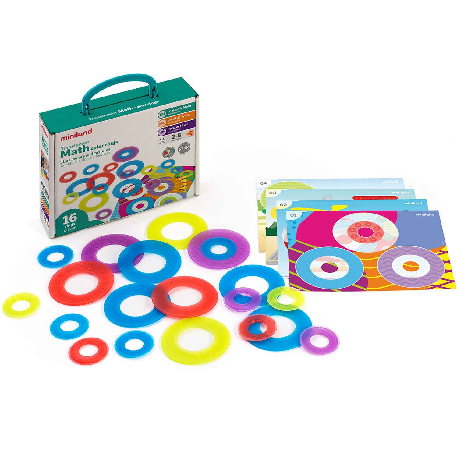 Translucent Lines Math Translucent Math Color Rings | Becker's School Supplies