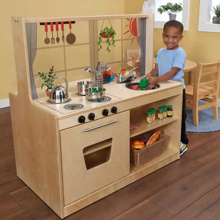 Becker’s Sunny Day Double-Sided Preschool Kitchen