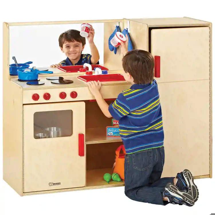 Becker's Preschool Combo Kitchen with Refrigerator