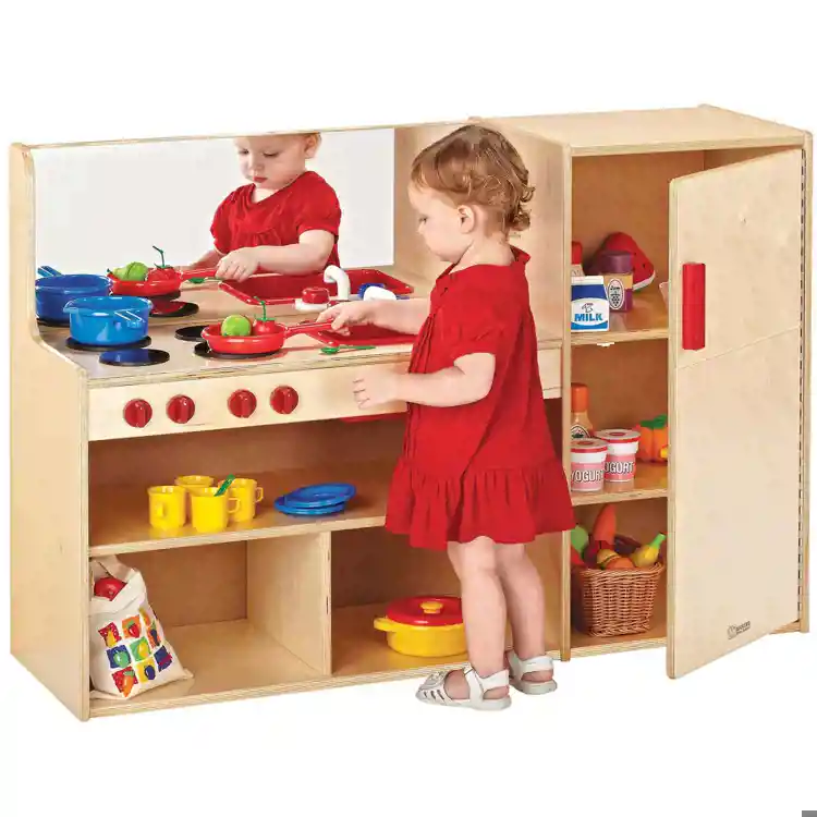 Becker's Toddler Combo Kitchen with Refrigerator