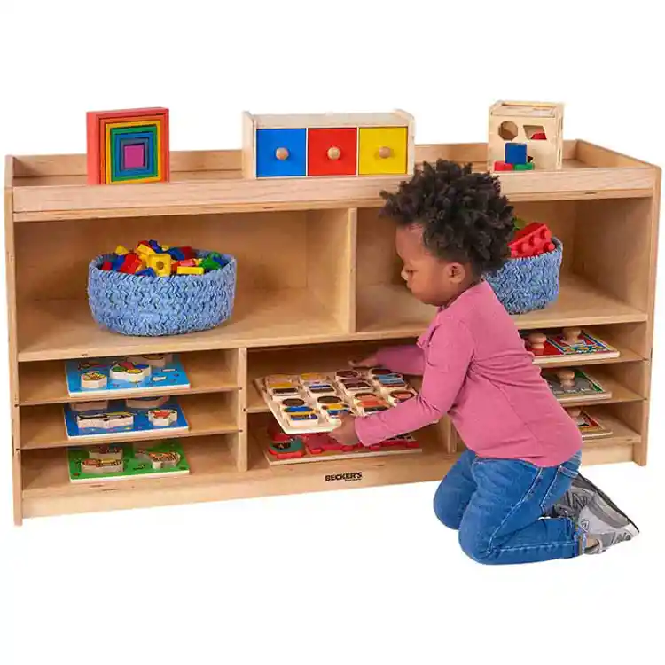 Becker's Toddler Puzzle & Play Shelf