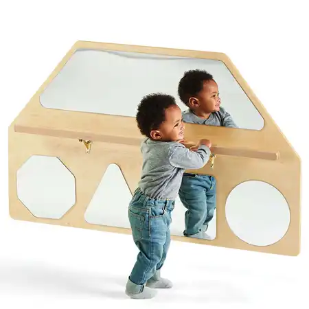 Wall Mirror Shapes with Pull-Up Bar, Hidden Hardware