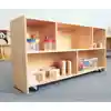 Straight Back Mobile Storage Cabinet