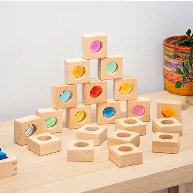 Wooden Kaleidoscope Blocks