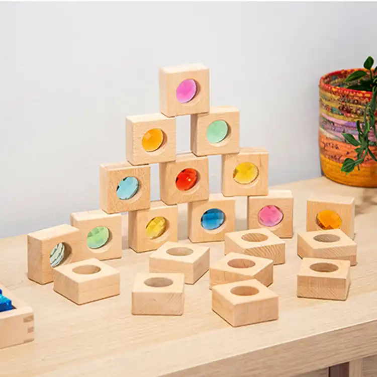Wooden Kaleidoscope Blocks