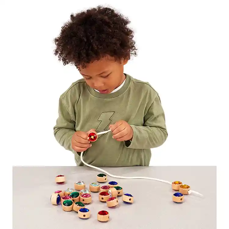 Wooden Lacing Jewels