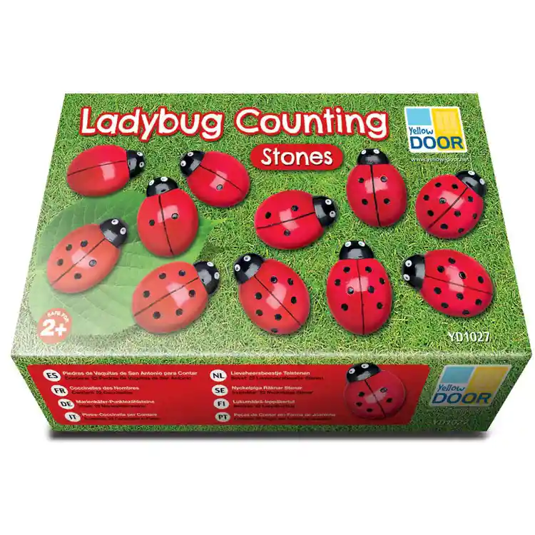 Ladybug Counting Stones