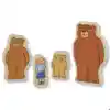 Fairy Tale Wooden Character Set, Goldilocks & The Three Bears