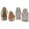 Fairy Tale Wooden Character Set, Little Red Riding Hood