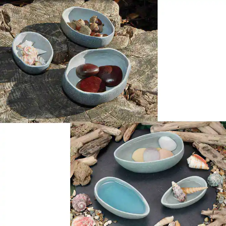 Rustic Bowls & Pourers Set