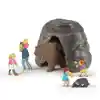 Bear Cave & Wooden Figures Set