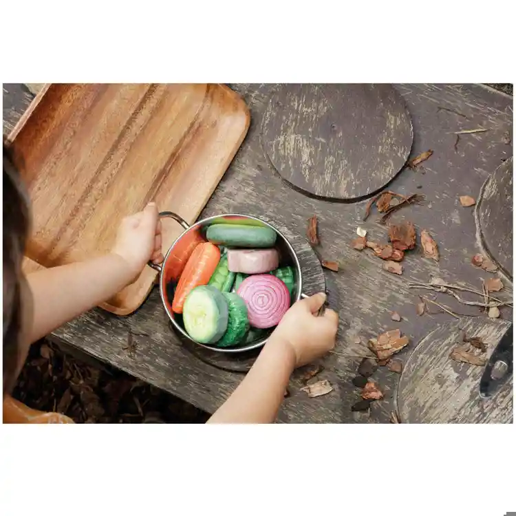 Sensory Play Stones, Vegetables