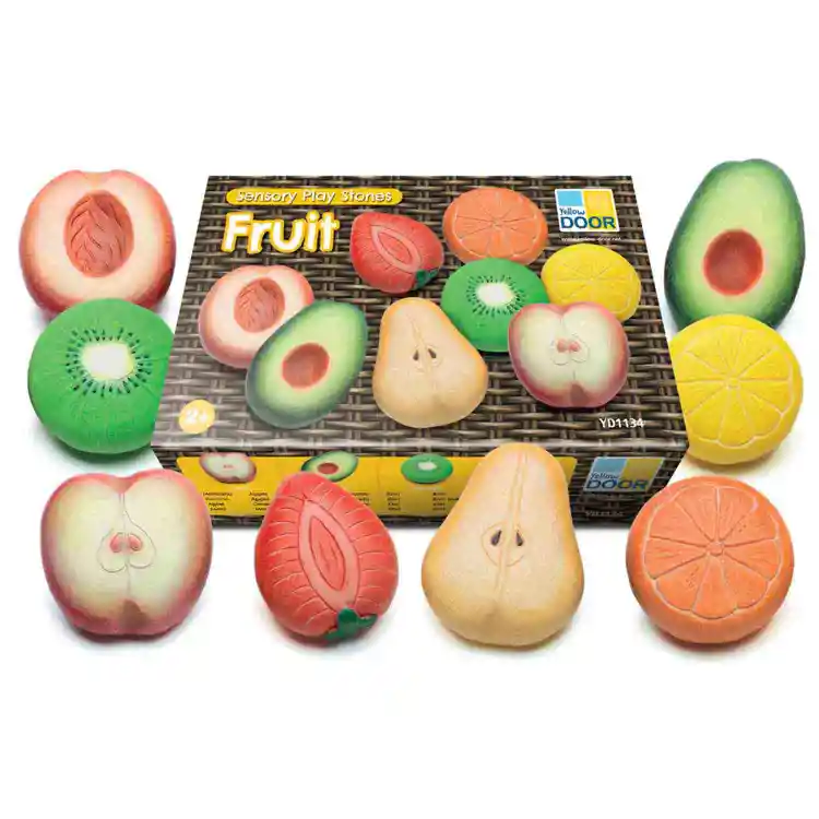 Fruit & Vegetable Sensory Play Stones Set