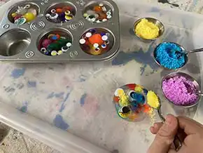 Frozen Loose Parts Treasures Activity