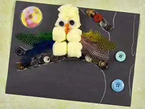 Nighttime Animals Activity made from Pom Poms