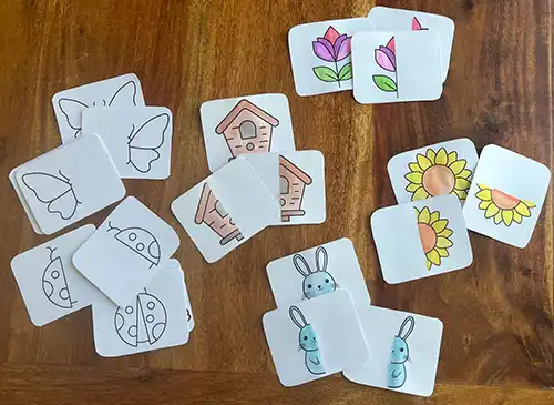 Spring Symmetry Cards