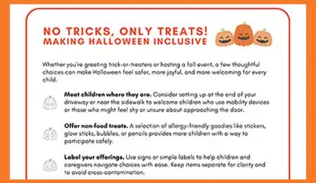 Infographic: No Tricks, Only Treats! Making Halloween Inclusive