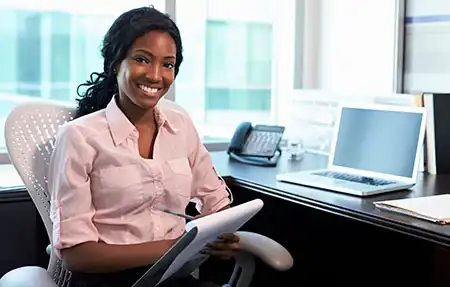 Female Doctor Working in Office