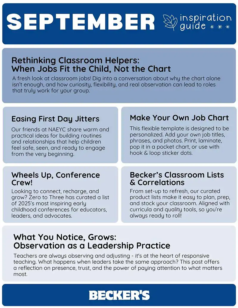September 2025 Teacher Inspiration Guide