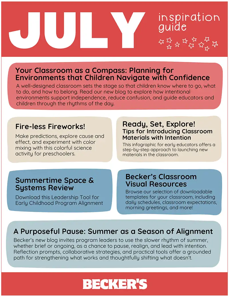 July 2025 Teacher Inspiration Guide