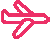 Pink airplane